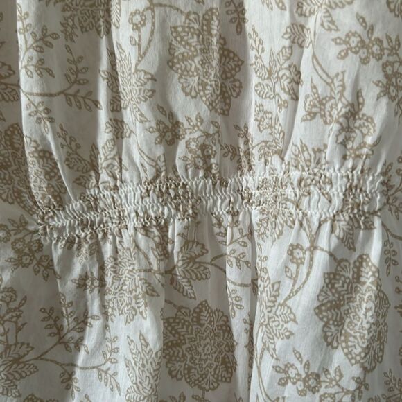 Eddie Bauer Cream Long Sleeve Buttoned Pull-Over 100% Cotton Size S - Picture 8 of 10